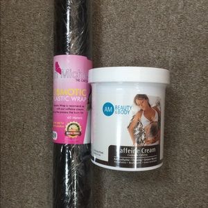 Fat burner caffeine cream & free plastic wrap